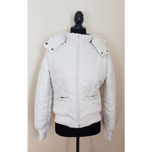 Womans white coat